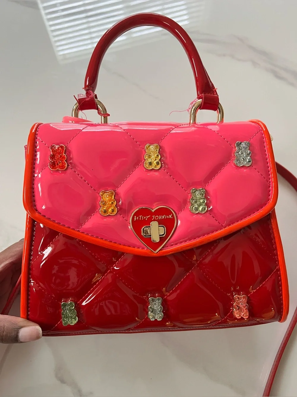 Betsey Johnson Gummy Bear Bag with Sanitizer Holder from Bath & Body Works - Picture 1 of 9